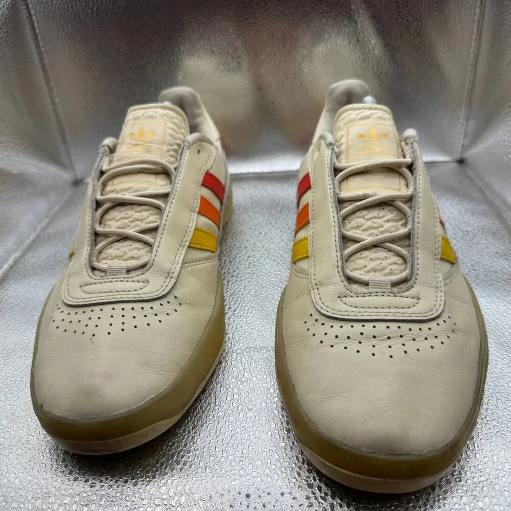 Size 9.5 Adidas‎ Lucas Puig Cream Multi Gradient Mens Leather Skate Shoes GZ2765